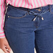 Jean coupe bootcut taille bascul&eacute;e denim stone femme