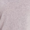Pull cachemire col montant gris clair femme