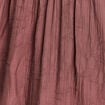 Robe &eacute;vas&eacute;e col v doubl&eacute;e marron fonc&eacute; femme