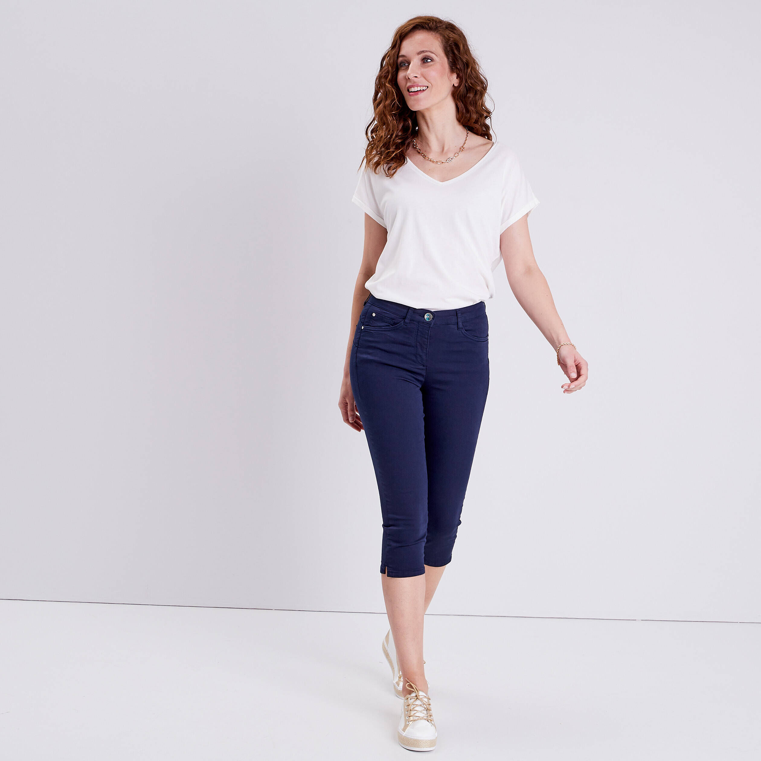 Pantacourt femme hotsell taille 46