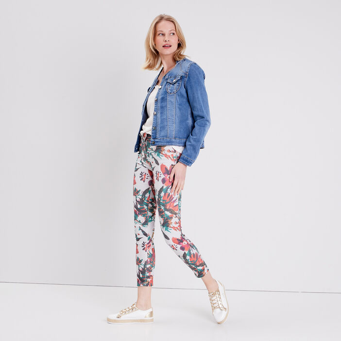 Alboroto Cereza golf Pantalon léger imprimé magique blanc femme | Vib's