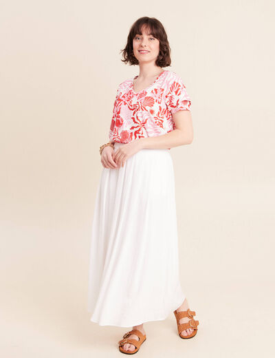 T-shirt manches courtes rose femme