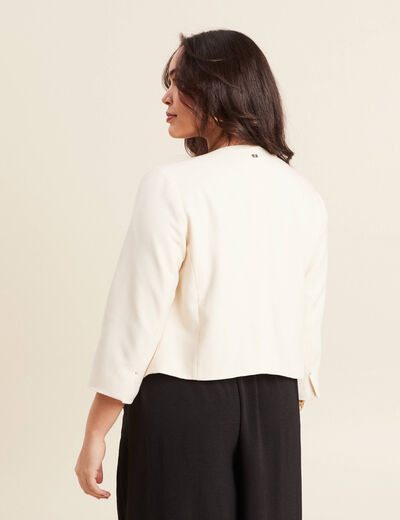 Veste cintrée ecru femme