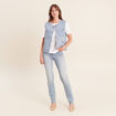 T-shirt manches courtes blanc femme