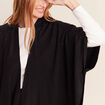 Poncho avec strass noir femme