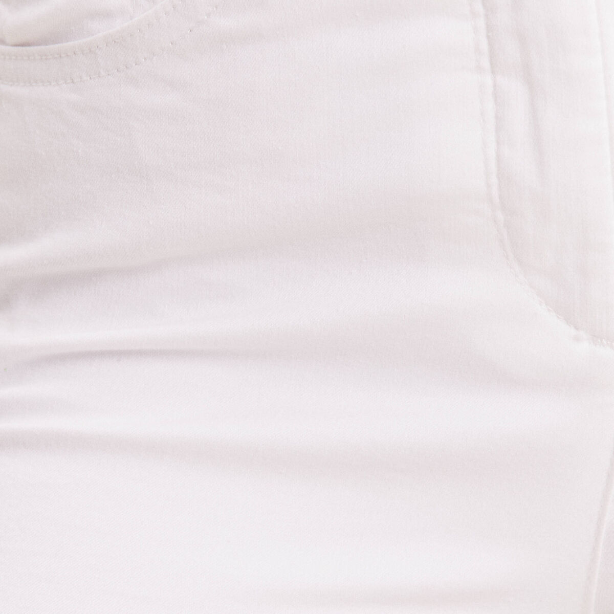 Pantalon léger taille standard long blanc femme