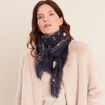 Foulard bleu marine femme