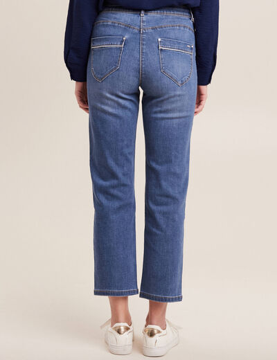 Jean droit 7/8ème denim stone femme