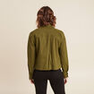 Veste boutonnée vert olive femme