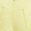 Pantalon droit avec ceinture jaune clair femme