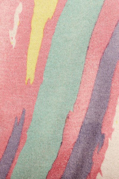 Pull sans manches multicolore femme