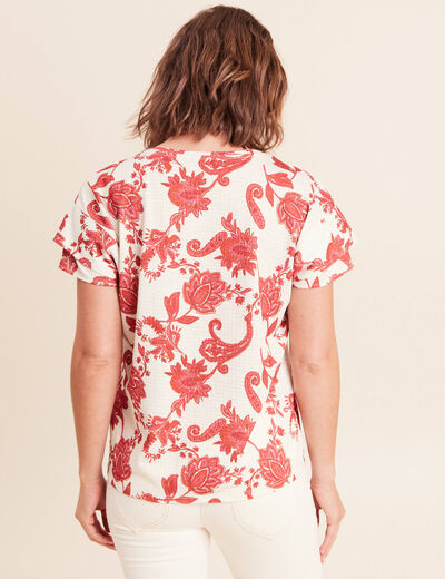 T-shirt manches courtes rose femme