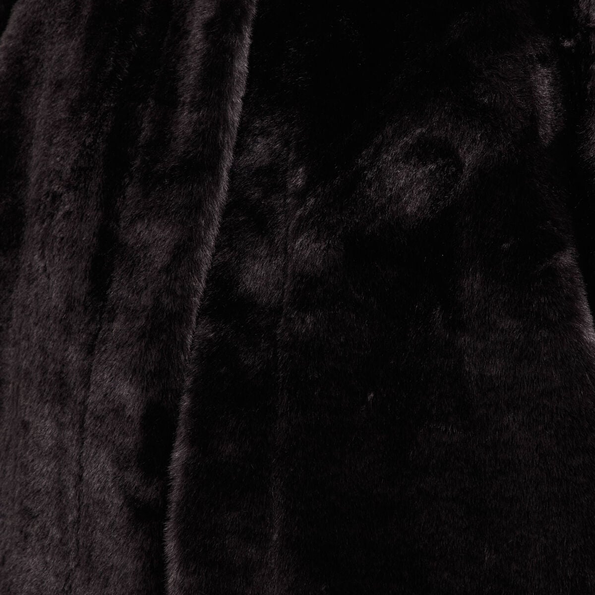 Poncho cape fausse fourrure noir femme