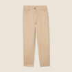 Pantalon coupe droite 7/8&egrave;me sable femme