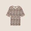 T-shirt en coton biologique marron femme