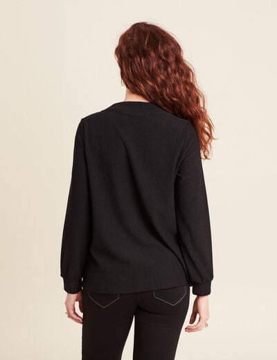 T-shirt manches longues noir femme