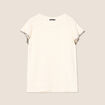 T-shirt manches courtes ecru femme