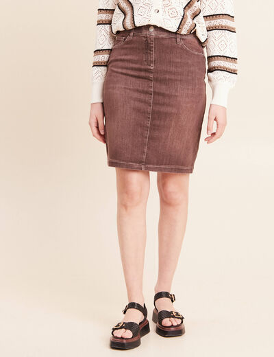 Jupe magique l'unique marron clair femme
