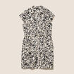 Robe droite zipp&eacute;e blanc femme