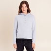 Pull col montant denim snow gris femme