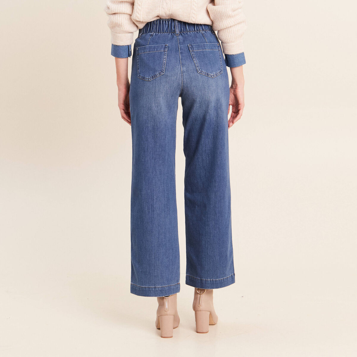 Jean denim denim stone femme