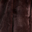 Poncho marron fonc&eacute; femme