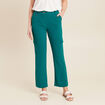 Pantalon flou cargo 7/8&egrave;me vert femme
