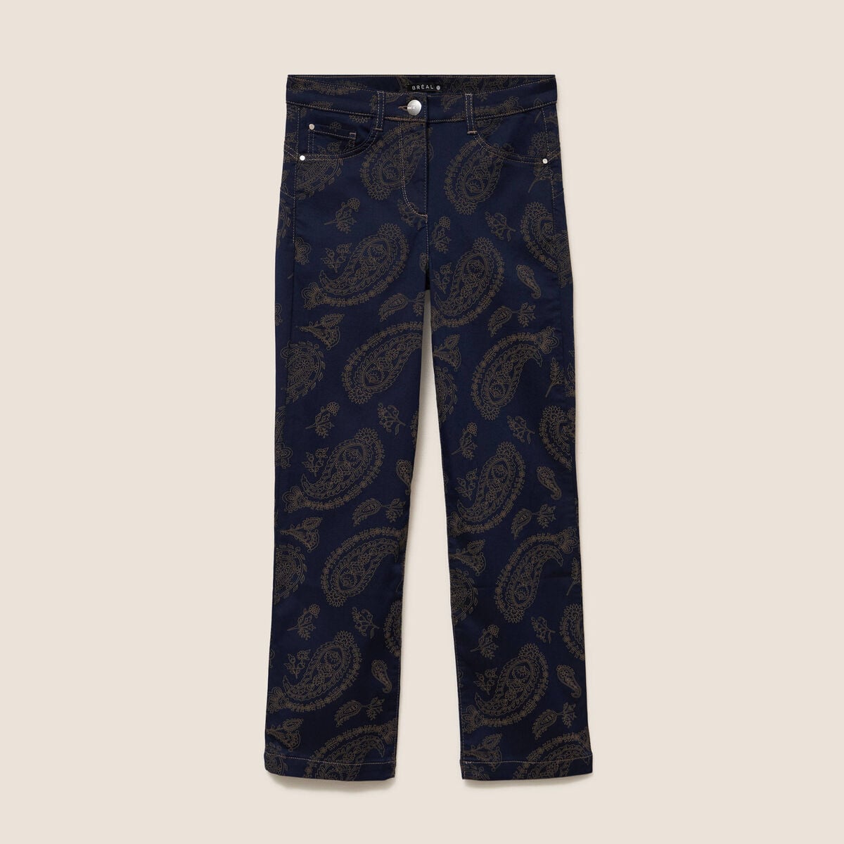 Pantalon magique Le L&eacute;ger coupe droite beige femme