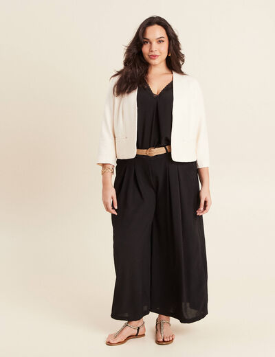Veste cintrée ecru femme