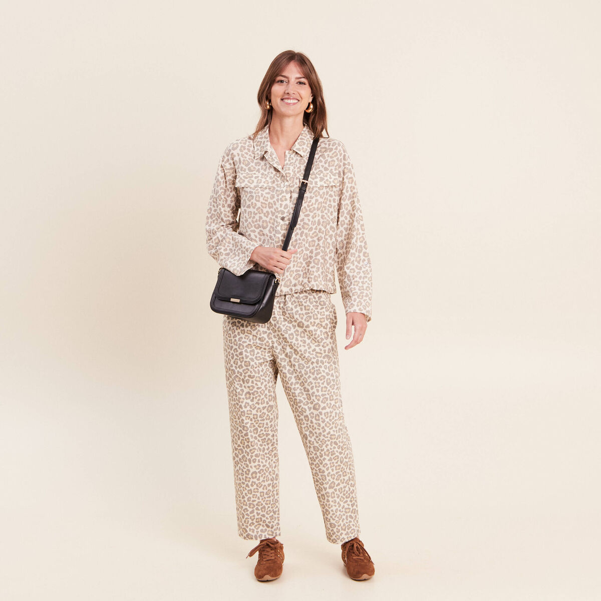 Chemise esprit veste blanc femme