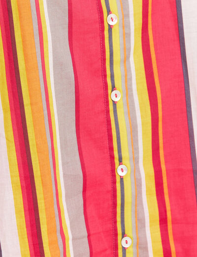 Chemise rayée femme multicolore femme