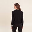 Polo noir femme
