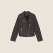 Veste cintrée zippée couleur cuivre femme