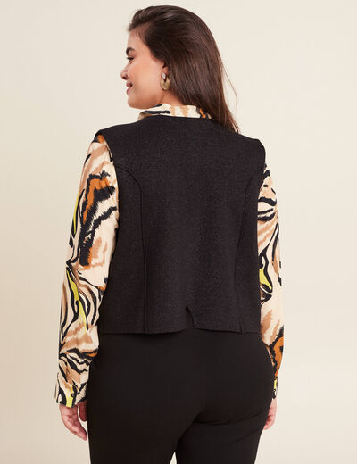 Gilet sans manches noir femme