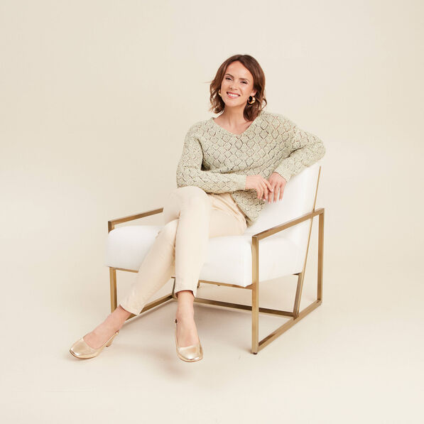 pull manches longues ajoure vert femme Pull manches longues ajouré vert femme