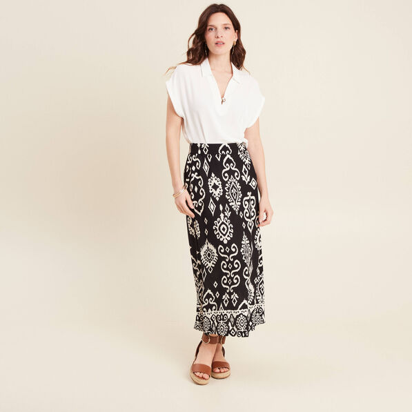 jupe fluide taille standard noir femme Jupe fluide taille standard noir femme