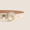Ceinture fine couleur or femme