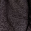 Veste cintr&eacute;e col ch&acirc;le manches 3/4 noir femme