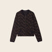 Veste bomber zippée noir femme