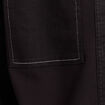 Veste droite courte manches longues denim noir femme