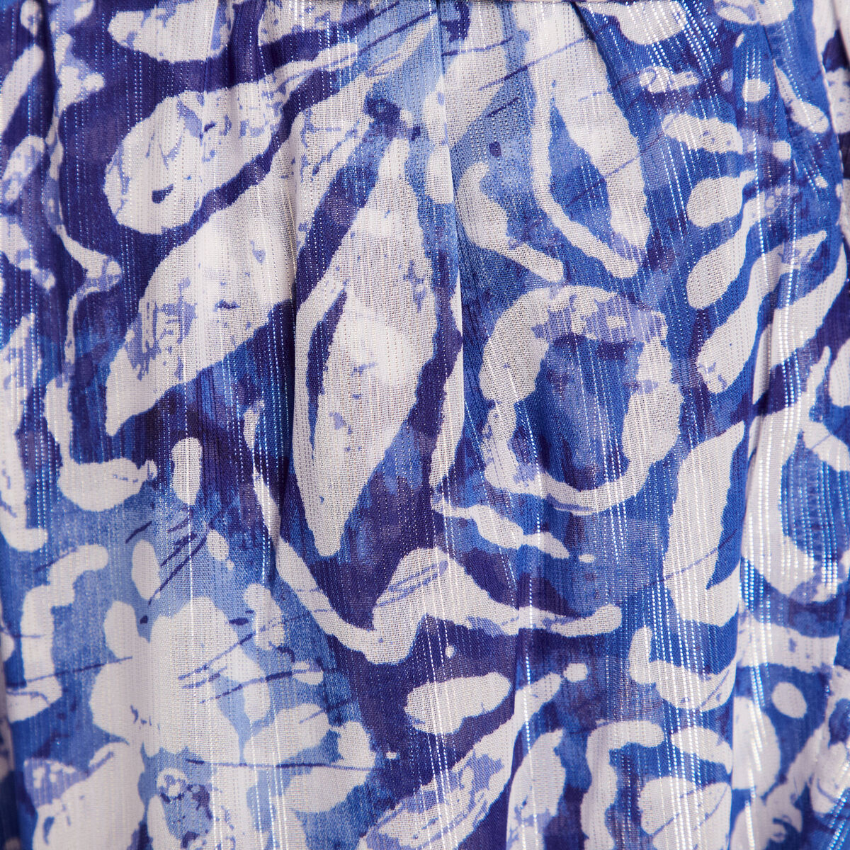 Robe longue portefeuille bleu femme