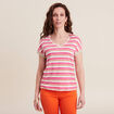 T-shirt manches courtes orange femme