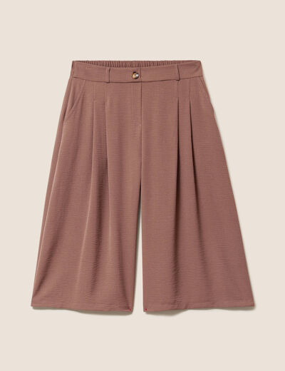Jupe culotte marron femme