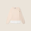 Sweat manches longues sable femme