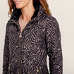 Doudoune déperlante droite zippée noir femme