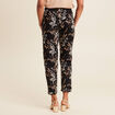Pantalon droit réversible noir femme