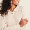 Pull manches longues couleur or femme