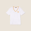 T-shirt manches courtes blanc femme