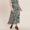 Jupe longue &eacute;vas&eacute;e vert femme