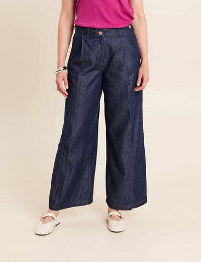 Pantalon denim brut femme